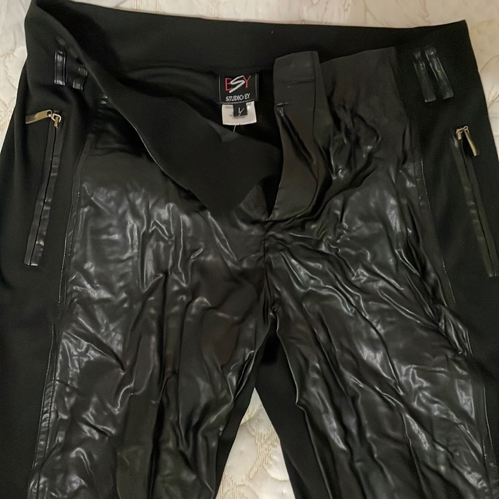 NWT Studio EY Faux Leather Pants